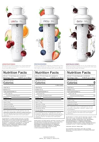 Cirkul 22oz Clear Plastic Bottle with 3 No Sugar, 0 Cal Flavored Water Sips thumbnail 3