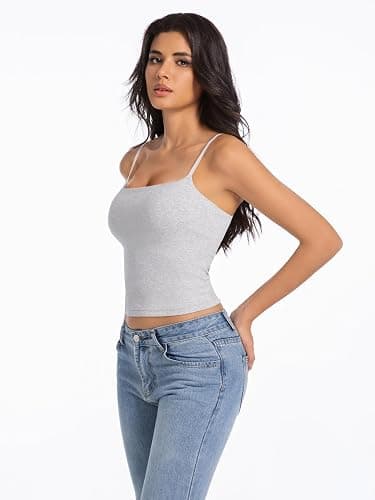 Abonlen Women's Sleeveless Adjustable Spaghetti Strap Tank Top thumbnail 2