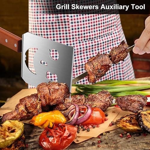 BBQ Accessories for Grill, 7 in 1 Grill Spatula with Fork,17 Inch Barbecue Tools, Dad Gifts, Gifts for Men, Dad, Husband thumbnail 2