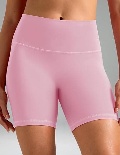 Colorfulkoala Dreamlux No Front Seam High Waist Biker Shorts for Women 6" Inseam Workout Yoga Shorts thumbnail 2