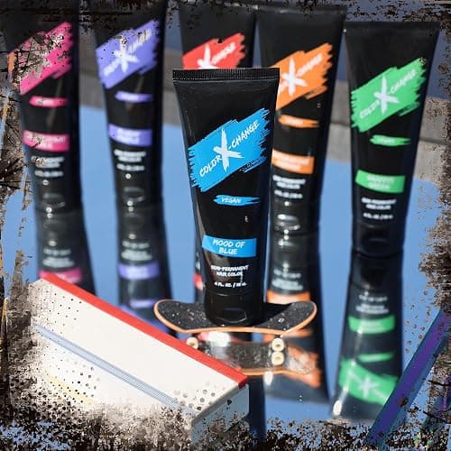 Color X-Change Semi-Permanent Hair Color - Mood of Blue - Vegan, PPD & Ammonia-Free thumbnail 10