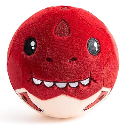 VangeBow Silent Indoor Soccer Balls for Toddlers 1-3, Inflatable Soft Plush Baby Toddler Soccer Ball Toys Gifts for Kid 3-5 Year Old Boy First Birthday Gift (Tyrannosaurus Rex, Pump Include) - Tyrannosaurus Rex