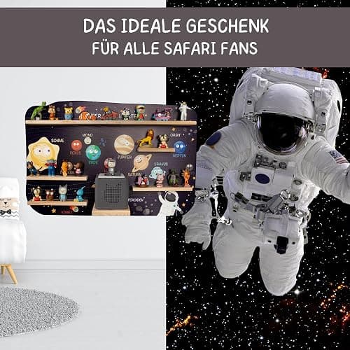 bunnyboo Toniebox Regal - für bis zu 45 Tonies - Testsieger 2024 - Magnetisches Regal für Toniebox und Figuren - geprüfte Qualität - Für Jungen und Mädchen (Astronaut) thumbnail 6