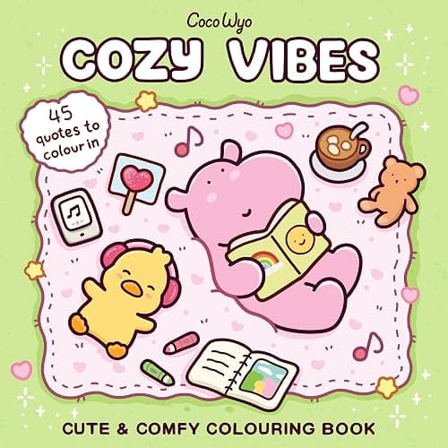 Cozy Vibes: A cozy and comfy colouring book for all ages (Coco Wyo) - Image 1