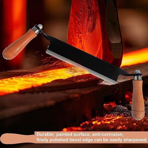 8 Inch Draw Knife for Woodworking - Multi-Purpose Debarking Tool, Spoke Shave & Wood Shaving Tool, Durable & Efficient for Carving, Shaping, Log Stripping (Straight 8 in) thumbnail 2