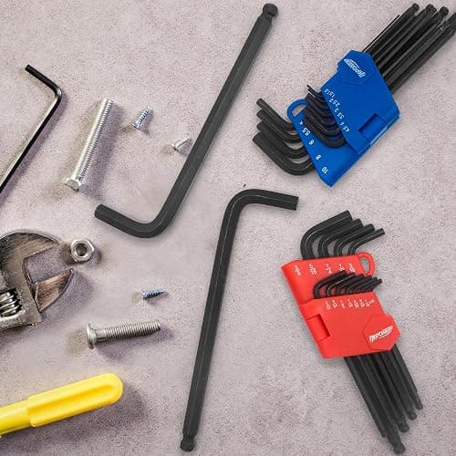 InPower Allen Wrenches Set, 26pcs SAE and Metric Allen Key Set, Long Arm Ball End Hex Key Set Tools for Hex Head Socket Screws - 2 Sets thumbnail 2