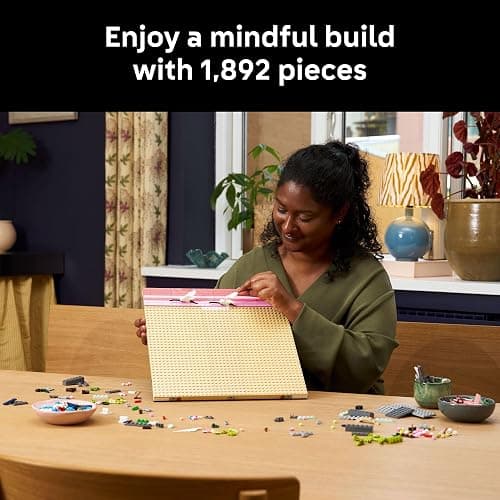 LEGO Art Japanese Cherry Blossom Landscape Building Set for Adults - Room Decoration & Gift for Women & Men, Ages 18+ - Framed Wall Decor, Stand or Hang to Display - 31218 thumbnail 3