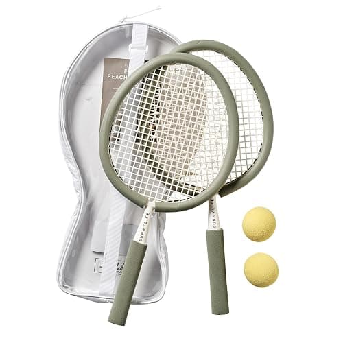 SUNNYLiFE Foam Beach Paddles, Seagrass, PP and NBR, 18.11x10.63x1.18 in, 1.1 lbs, 2 Players thumbnail 3