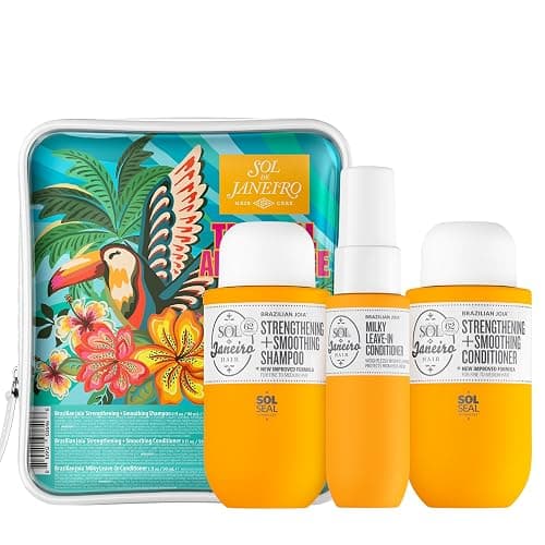 Sol de Janeiro Tropical Abundance Hair Repair Trio Travel Set | Jet Set | Sulfate Free Brazilian Joia Shampoo and Conditioner | Leave In Conditioner Spray | TSA Friendly | Amazon Exclusive thumbnail 3