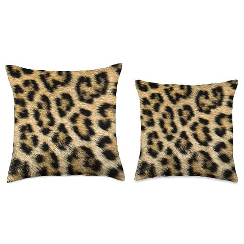 Leopard Animal Print Cheetah Throw Pillow thumbnail 4