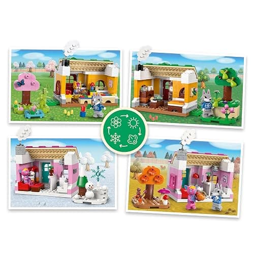 LEGO Animal Crossing Creative Houses: Seasons of Fun Building Toy - Pretend Play Set for Girls & Boys, Ages 7+ - Create 2 Houses W/1 Set of Building Blocks for Kids - Gift Idea for Birthdays -77057 thumbnail 3
