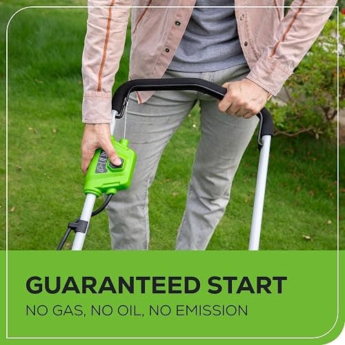 Greenworks 40V 16" (Push) Cordless Lawn Mower, 4.0Ah Battery (1/3 Acre, Push Button Start, Compatible with 75+ Tools) thumbnail 5