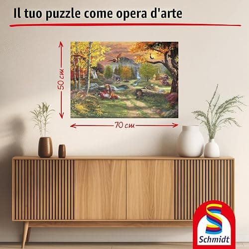 Schmidt 58050 - Puzzle Disney Fox and Hound, Thomas Kinkade, 1000 pezzi thumbnail 7