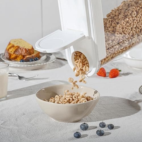 Vtopmart Cereal Containers Set, 3 PCS Airtight Food Storage Container with Flip-Top Lids, Plastic Organizer Dispenser for Kitchen, Pantry Organization (135.2oz/4L) thumbnail 2