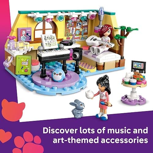 LEGO Friends Paisley's Room Building Toy - Pretend Play Set for Kids, Girls and Boys, Ages 6+ - with 2 Minidolls, Pet Bunny Figure, and Plushie-Style Piece - Gift Idea for Birthdays - 42647 thumbnail 3
