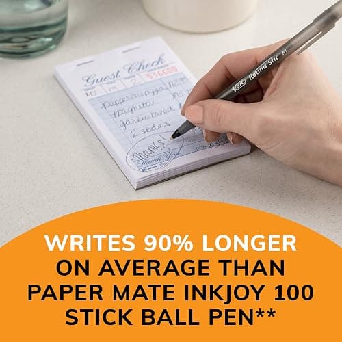BIC Round Stic Xtra Life Assorted Ink Ballpoint Pens, Medium Point (1.0mm), 60-Count Pack of Bulk Pens, Flexible Round Barrel for Comfortable Writing, No. 1 Selling Ballpoint Pens thumbnail 4