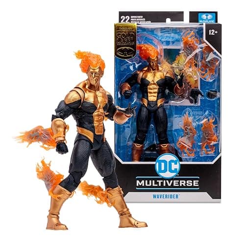 McFarlane Toys DC Multiverse Waverider (DC Classic) Gold Label 7 Inches Action Figure - Explore The Timestream with The Aged Booster Gold thumbnail 8