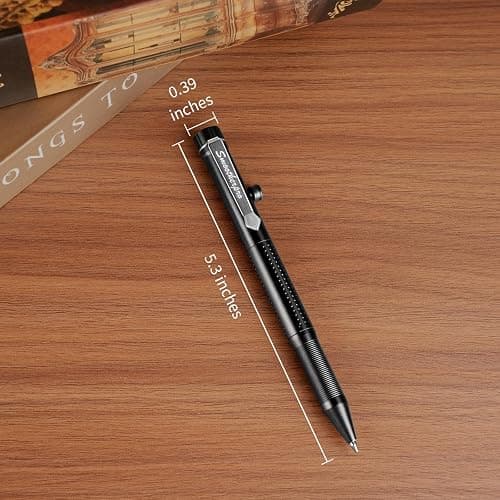 SMOOTHERPRO Bolt Action Pen, Ballpoint and Pencil in One with Graphite Alloy Tip, Retractable Twist Design, Compatible with Parker Refill, for Office Sketching Journaling Black(APG01) thumbnail 3