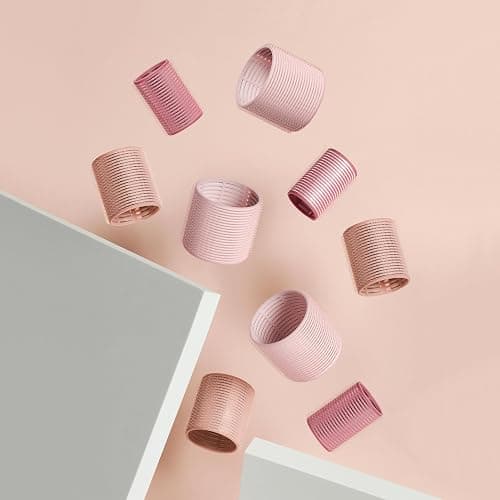 The Hair Edit Ceramic Core Hair Rollers for Salon-Quality Volume Professional Grade Thermal Rollers, Heat or No-Heat Styling, Soft Waves & Bouncy Blowouts, Root Lift, Long-Lasting Shine 9 Pack thumbnail 8