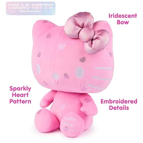 GUND Sanrio Hello Kitty 50th Anniversary Plush, Special Edition Stuffed Animal for Ages 1 and Up, Pink, 12” thumbnail 4
