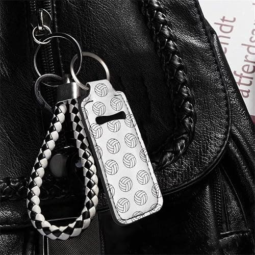 Baxinh Chapsticks Holder for Women Girl, Portable Lip Balm Gloss Holder Lippy Clip Chapstick Keychain thumbnail 3