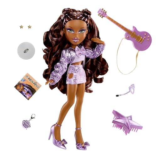 Bratz Pop Starz Sasha Fashion Doll with Accessories and Charm thumbnail 2