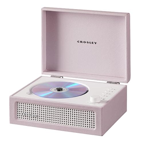 Crosley CR3517A-AM Voyager Retro Portable CD Player with Stereo Bluetooth Speakers and FM Radio, Amythest thumbnail 6