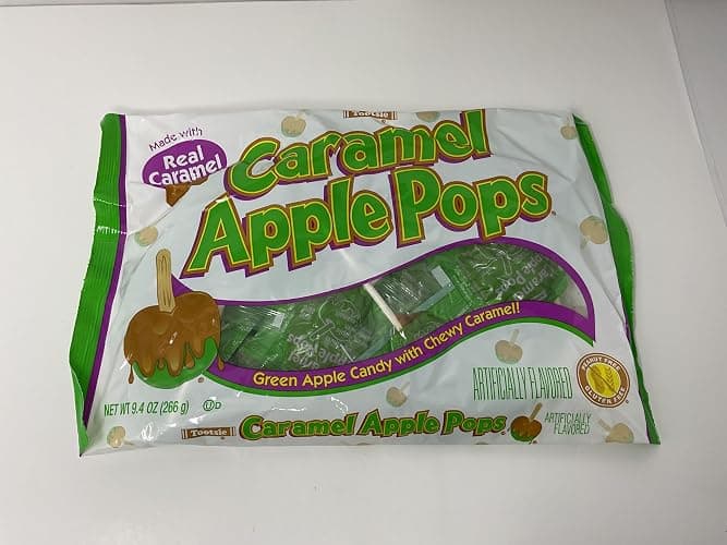 Tootsie Caramel Apple Pops Green 9.4 oz Bag thumbnail 2