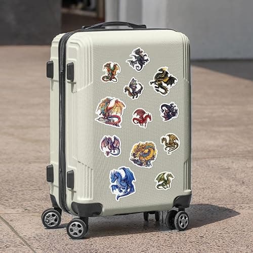 Pack 50 Pcs Magic Animal Dragon Stickers for Water Bottles Funny Laptop Luggage Computer Scrapbooking Kids Teens Girls Boys Adults Aesthetic Waterproof Sticker Small Vinyl Decals thumbnail 7