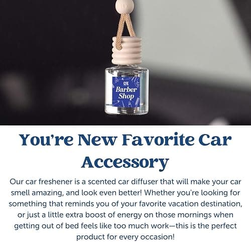 CANDECraftCo Car Air Hanging Fragrance Oil, Car Auto Freshener for Essential Oils, Scents Fragrance Aromatherapy Automobile Diffuser, Long Lasting (Cozy Cashmere) thumbnail 4