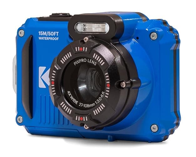 KODAK PIXPRO WPZ2 Rugged Waterproof Shockproof Dustproof WiFi Digital Camera 16MP 4X Optical Zoom 1080P Full HD Video Vlogging Camera 2.7" LCD (Blue) thumbnail 4