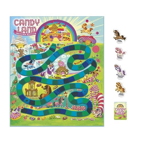Hasbro Gaming Candy Land Unicorn Edition Preschool Board Game | Back to School Gifts for Kids | Classroom Toys | Ages 3+ (Amazon Exclusive) thumbnail 4