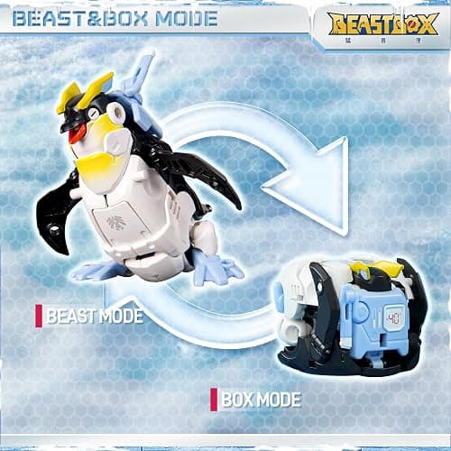 BEASTBOX BB-68 Jetstream Deformation Toys Action Figure, Converting Toys in Mecha and Cube, Perfect Birthday Party Gift for Teens and Adults, Based on Penguin. thumbnail 4