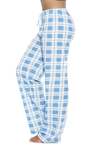Just Love Women's 100% Cotton Plaid Pajama Pants, Jersey Knit Sleep and Lounge PJ Bottoms thumbnail 2