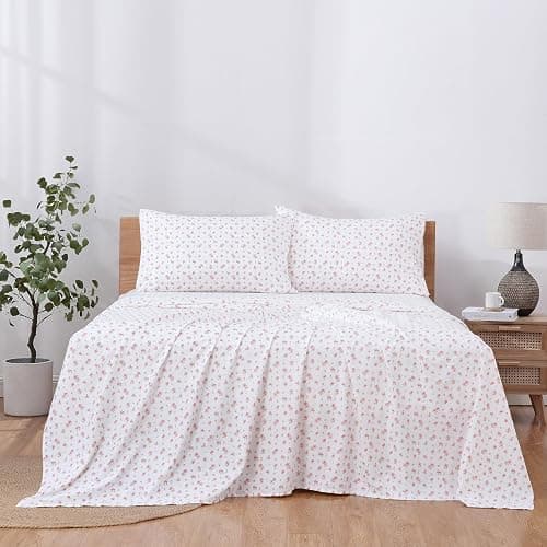 Modern Threads Silky Soft Microfiber and Wrinkle Free Sheets - Luxurious Microfiber Bed Sheets Includes Flat Sheet, Fitted Sheet with Deep Pockets, & Pillowcases Ivory, Queen thumbnail 3