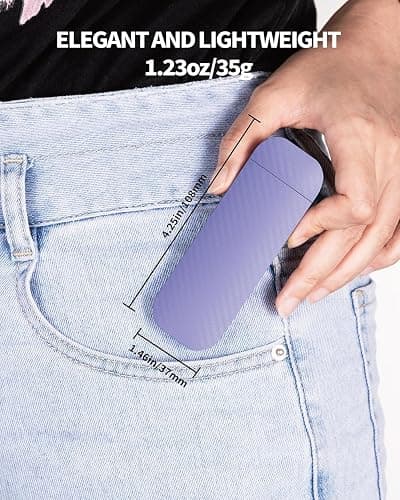 HEMONNKAM Book Reading Light, Rechargeable Clip on Booklight, Eye Caring 3 Color Temperatures & 5 Brightness Levels, Night Use for Bed, Long Lasting, Reading at Night in Bed, Romantic Purple thumbnail 4