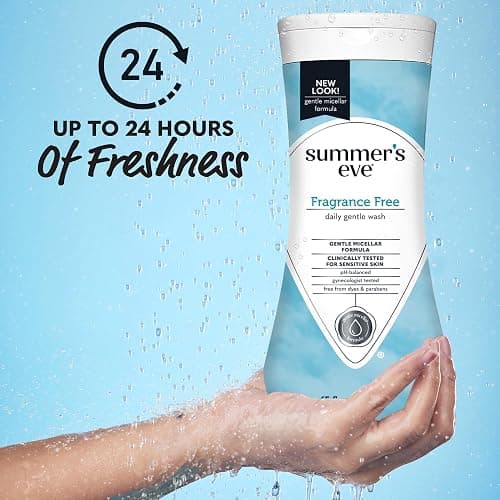 Summer's Eve Fragrance Free Gentle Daily All Over Feminine Body Wash, Removes Odor, Feminine Wash pH Balanced, 15 fl oz (Pack of 2) thumbnail 4