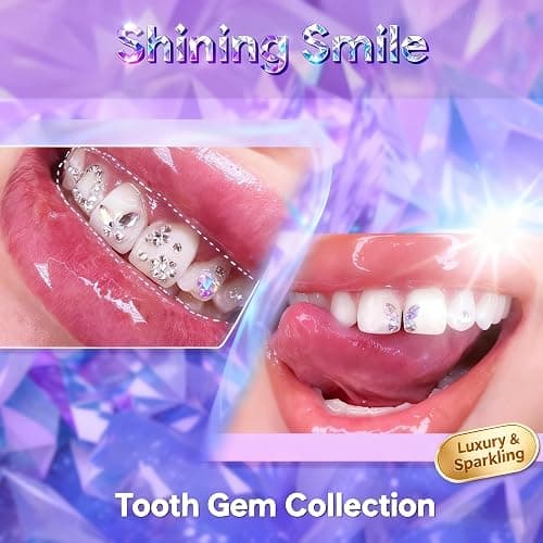 Luretrap Y2K Trendy 30 Pieces Crystal Tooth Gem Kit - Unleash Your Sparkly Smile, NTGK-24462 thumbnail 5