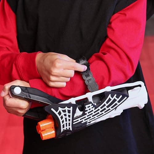 SPIDER-MAN Marvel Symbiote Tri-Shot Blaster & Mask, Role Play Gauntlet & Mask for Costume Additions, Super Hero Toys for Kids Ages 5+ thumbnail 2