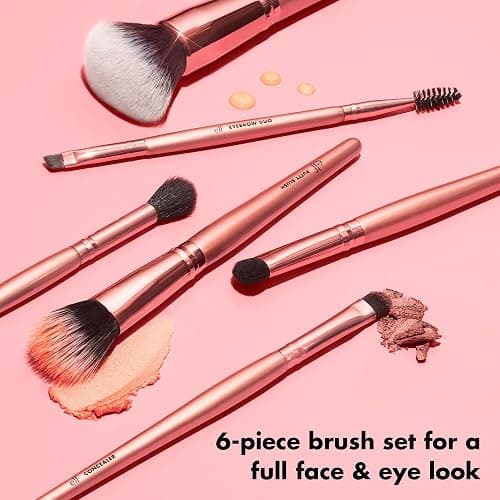 e.l.f. Flawless Face Kit, 6-Piece Brush Collection, Brushes For Face, Eyes & Brows, Made With Synthetic Bristles, Vegan & Cruelty-Free thumbnail 2