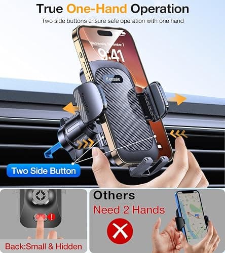 Romuto Phone Holders for Your Car Phone Holder Mount【Super Suction】Cell Phone Mount for Car Accessories for Women Men Dashboard/Windshield/Vent Truck Stand Wall Mounts for iPhone 17 Pro Max 16 Samsung thumbnail 6