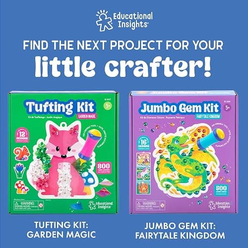 Educational Insights Pom Pom Craft Kit, Arts & Crafts Sets and Supplies for Kids Ages 5+ thumbnail 6