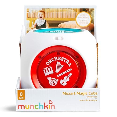 Munchkin Mozart Magic Cube Music Toy for Baby and Toddler - Includes 5 Instrument Sounds, 8 Mozart Songs and Lights thumbnail 9