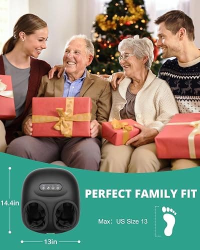 Medcursor Foot Massager Machine with Heat, Rolling, Deep Kneading, Shiatsu Foot Massager for Delivers Pain Relief, Tired, Plantar Fasciitis, Gift for Women Mom Men Fits Up to 13" thumbnail 2