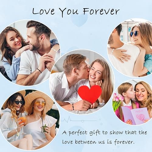 PZXHRY Matching Bracelets For Couple Anniversary for Him Her Relationship thumbnail 6