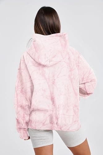TERIVEEK Women Camo Hoodies Oversized Maple Leaf Fleece Hooded Sweatshirt Long Sleeve Fall Trendy Pullover Hoodie with Pocket thumbnail 2