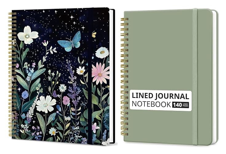 Taja lined notebook and A4 Spiral Notebook - Image 1