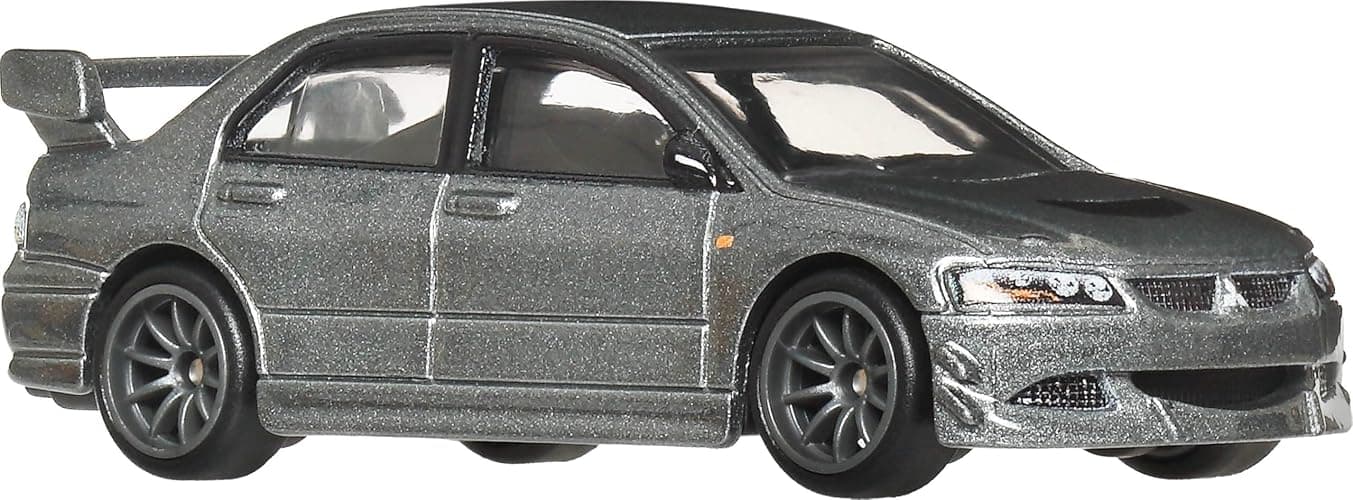 Hot Wheels Premium Car Culture Collectible Toy Car, 1:64 Scale Die-Cast Mitsubishi Lancer Evolution IX, Ronin Run 2 Vehicle with Real Riders Tires thumbnail 4