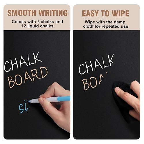 SELEAD Small Chalkboard Words Sign - 3 Pack 6x8 Inch Tabletop Decorative Chalk Board with Wooden Stand, Mini Double-Sided Erasable Message Menu Board for Food, Business, Wedding, Party thumbnail 7