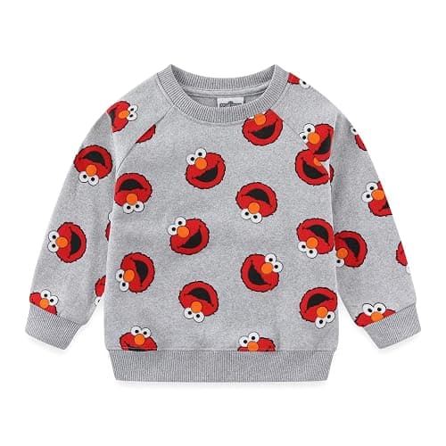 Sesame Street Elmo and Cookie Monster Boys Long Sleeve Shirt and Pants Set for Infant and Toddler thumbnail 2